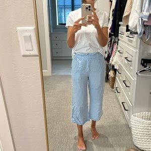 Light Blue Linen pants with pockets!